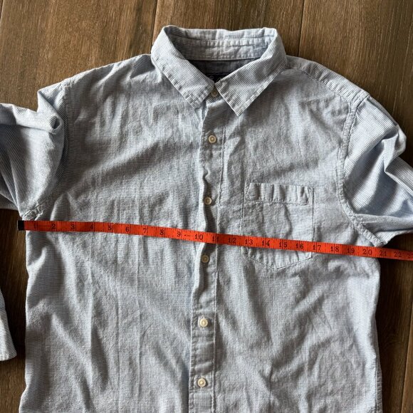 Grayers Clothier blue pinstripe mens button front casual shirt size medium - Picture 3 of 11